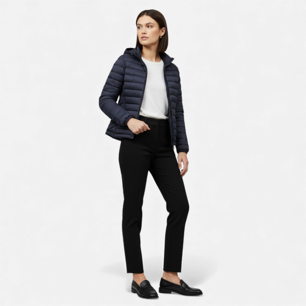 Giacca casual leggera con cappuccio da donna