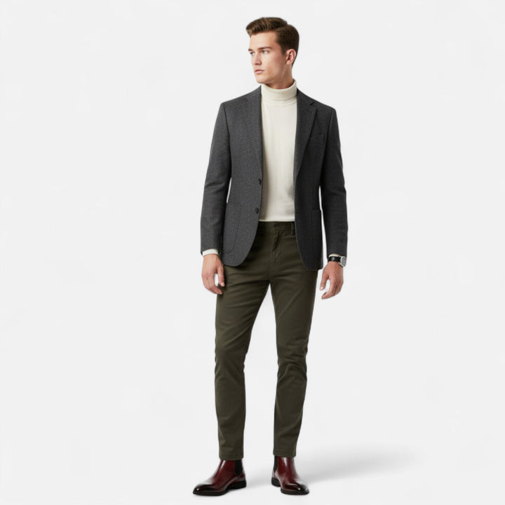 Stivaletti Chelsea da uomo retrò stabili e affascinanti in nero lucido con suola rossa