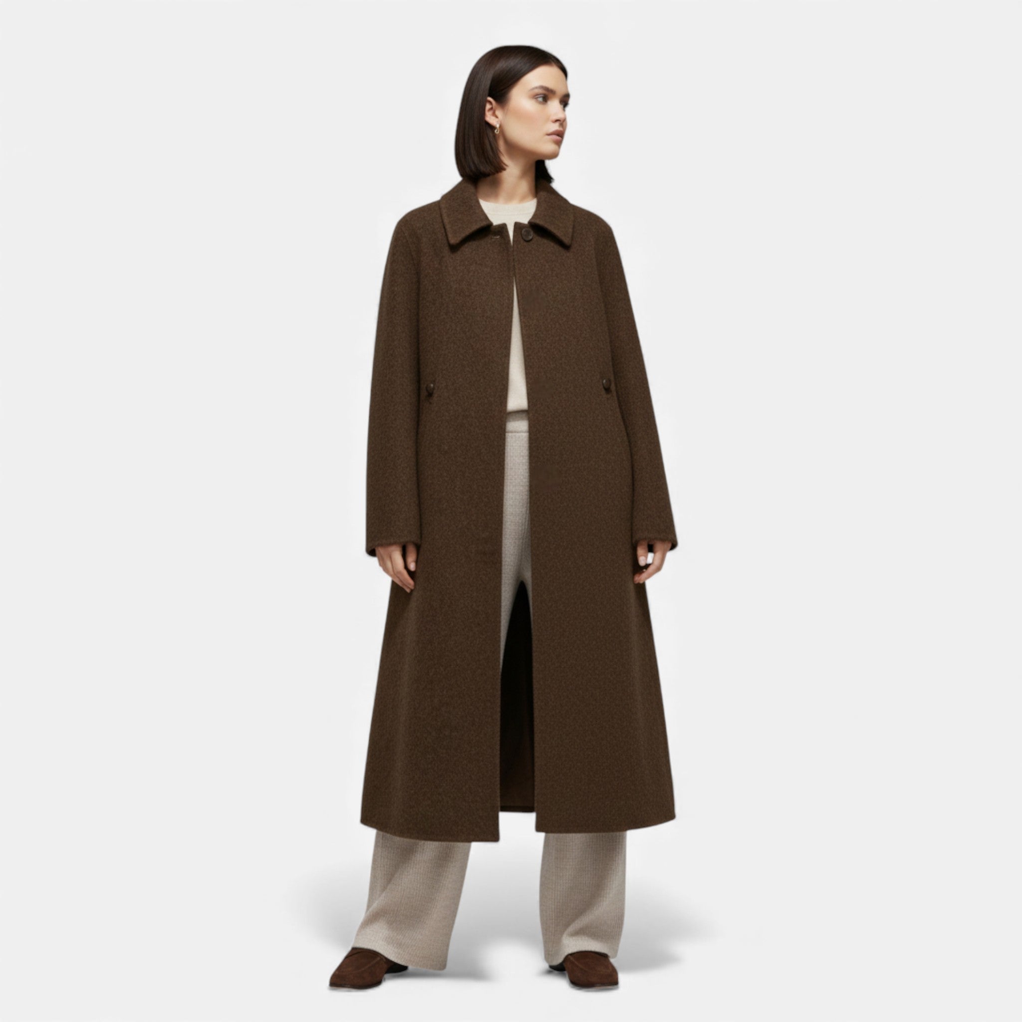 Women’s Structured Long Woollen Winter Coat