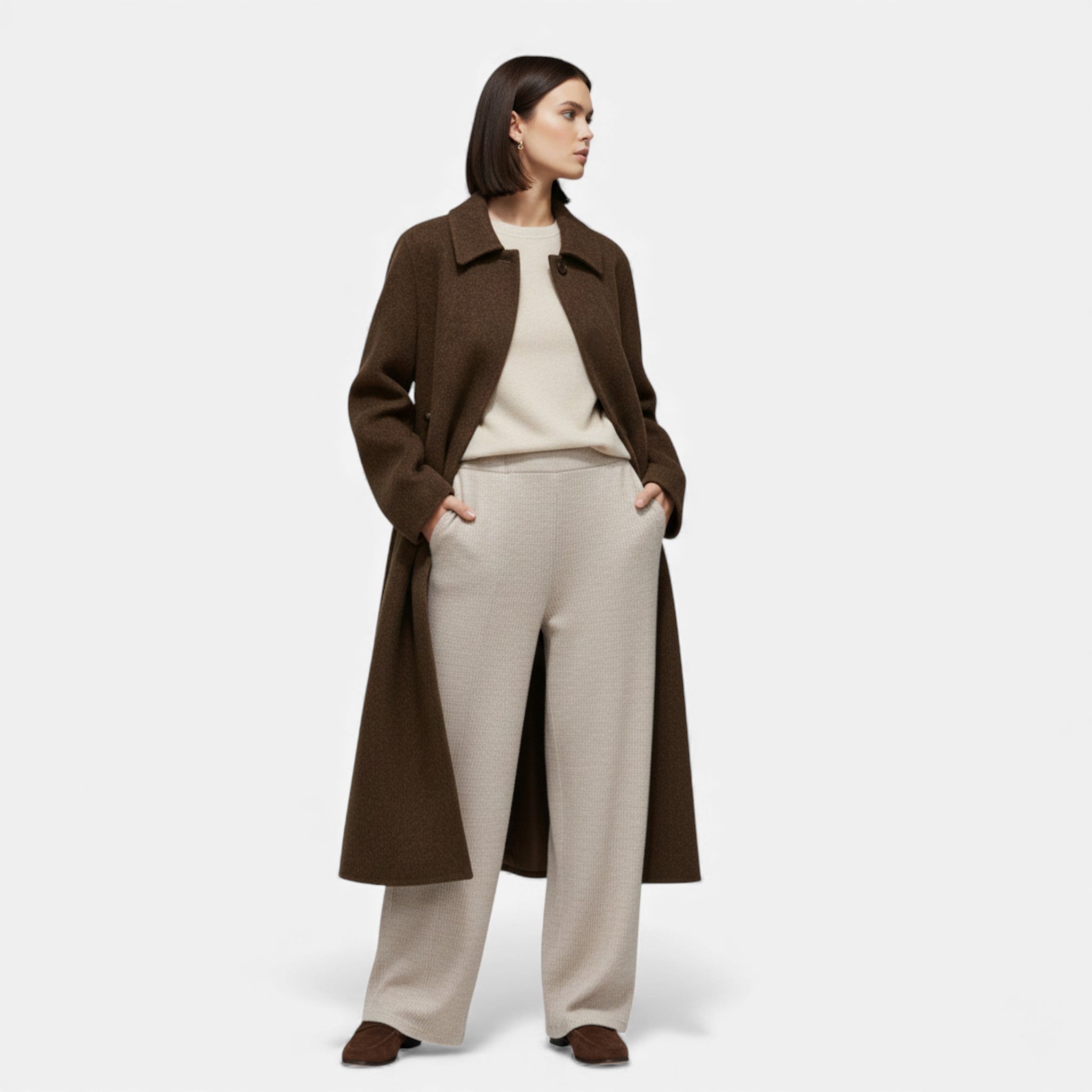 Women’s Structured Long Woollen Winter Coat