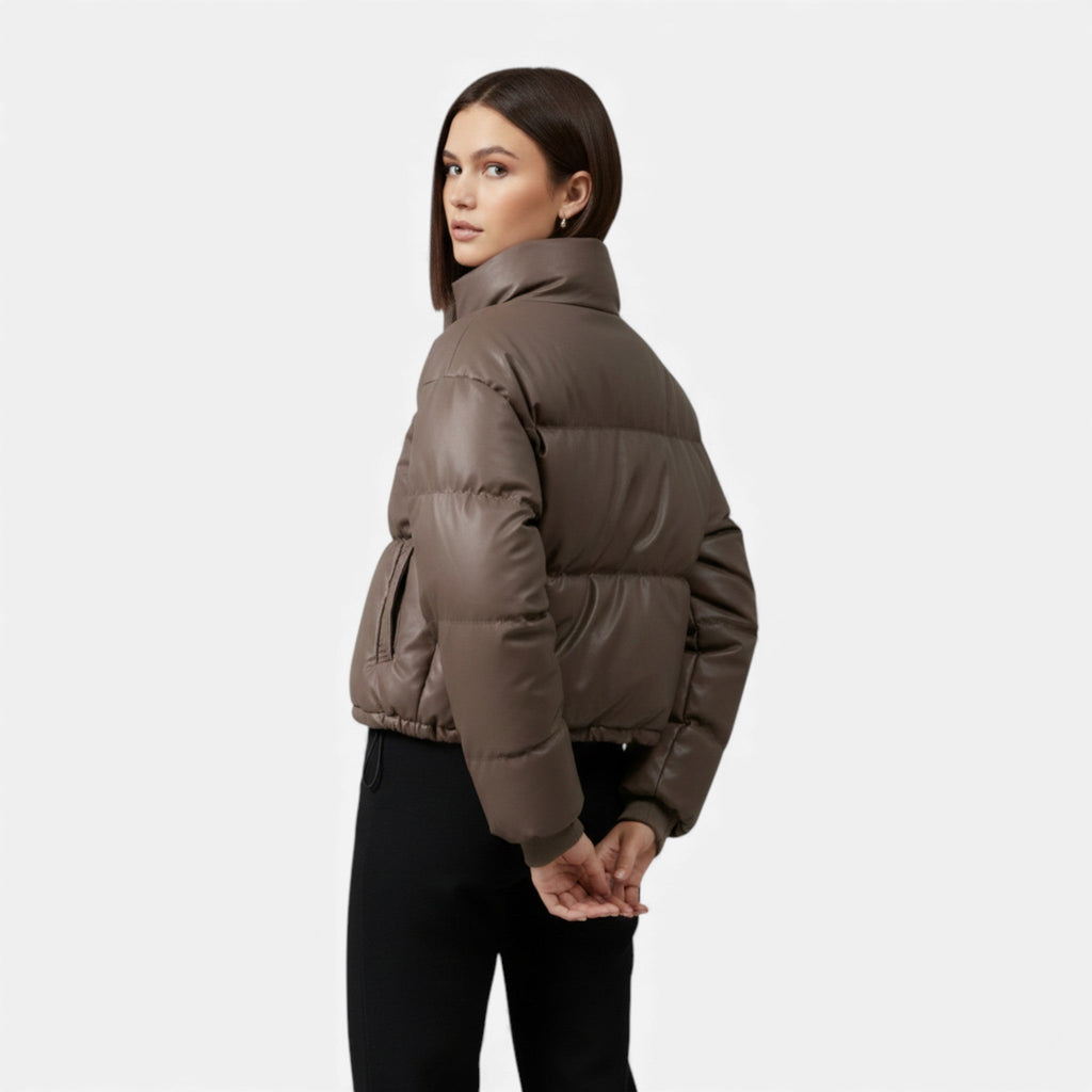 Chaqueta acolchada corta para mujer