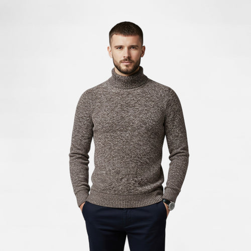 Men's Knitted Turtleneck Sweater
