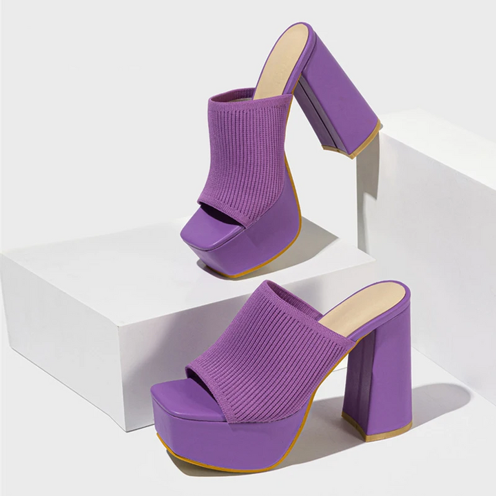 Sandalias de plataforma casual elevadas