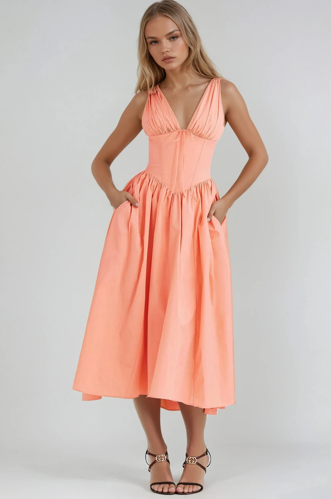 Vestido midi elegante de verano
