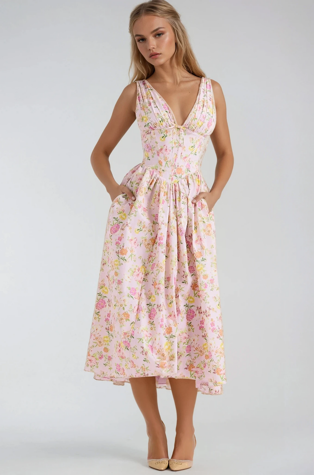 Vestido midi elegante de verano