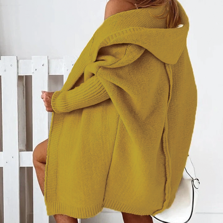 Hooded Knit Cardigan