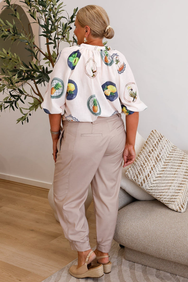 Šité vzdušné kalhoty