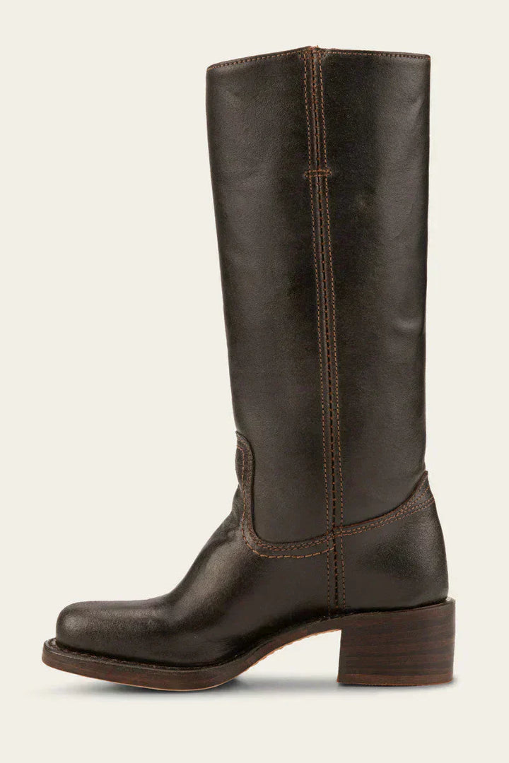 Slim Fit Structured Knee Boots