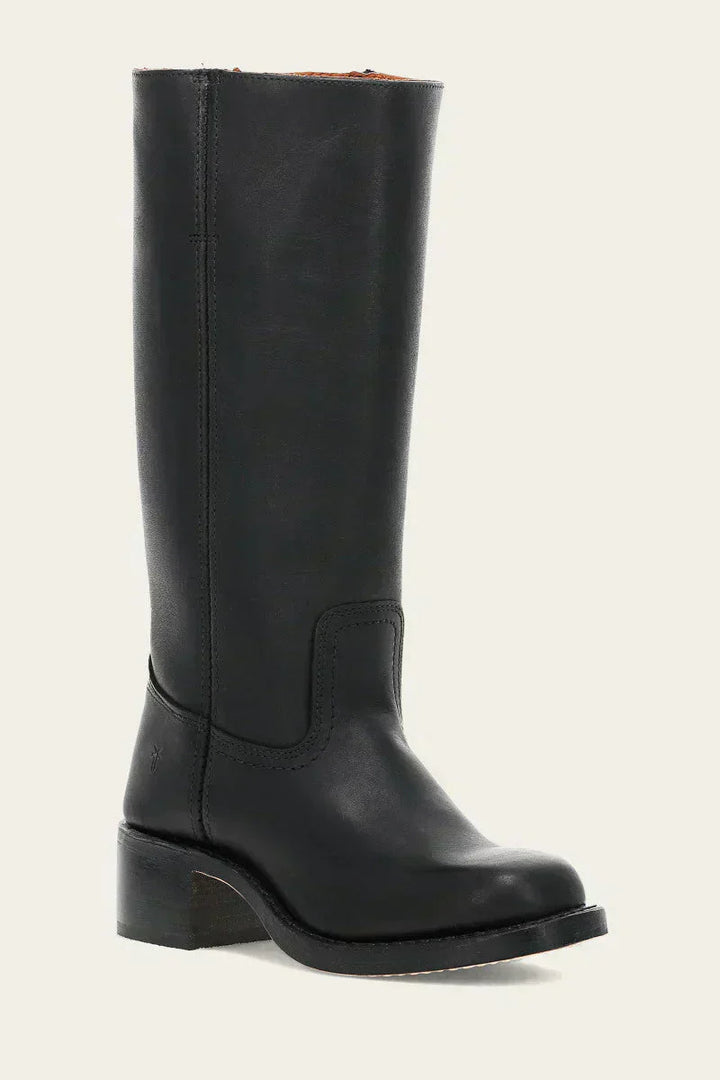 Slim Fit Structured Knee Boots