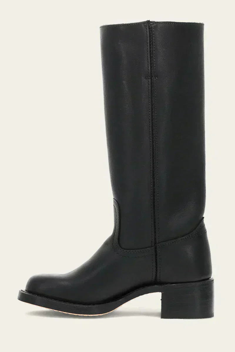 Slim Fit Structured Knee Boots