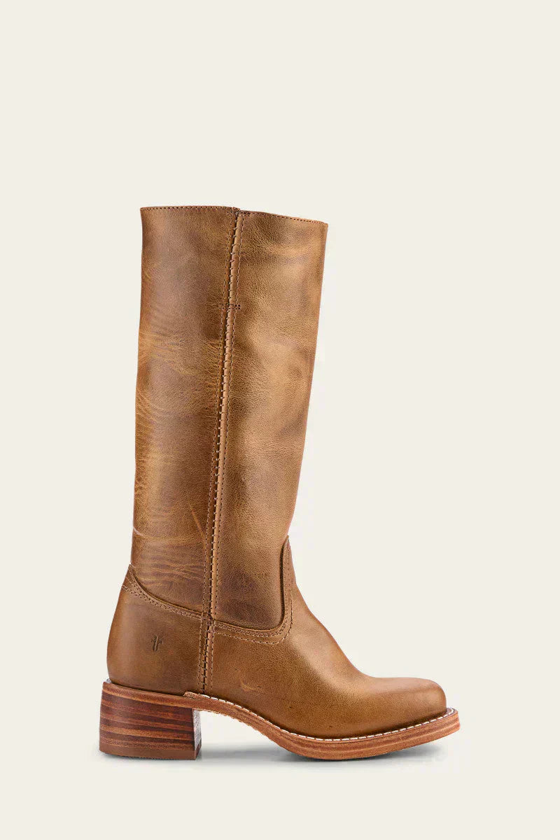 Slim Fit Structured Knee Boots