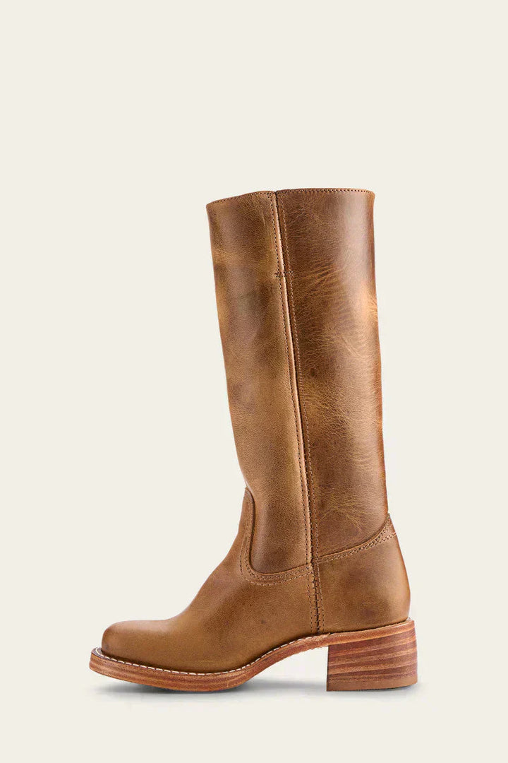 Slim Fit Structured Knee Boots