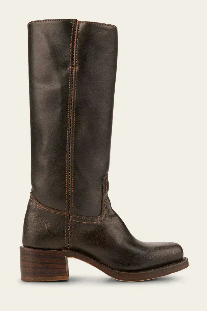 Slim Fit Structured Knee Boots