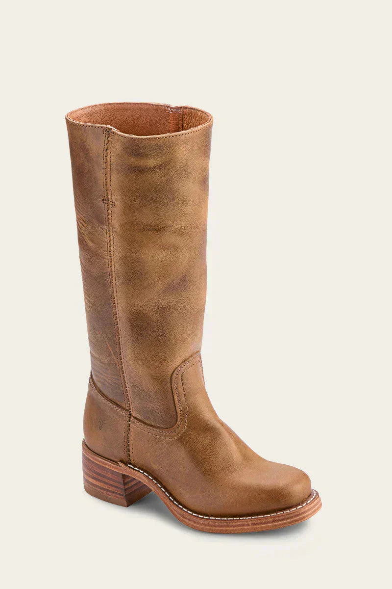 Slim Fit Structured Knee Boots