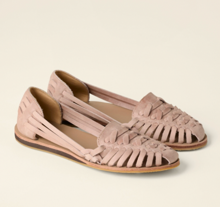 Woven Buckle Flat Sandals