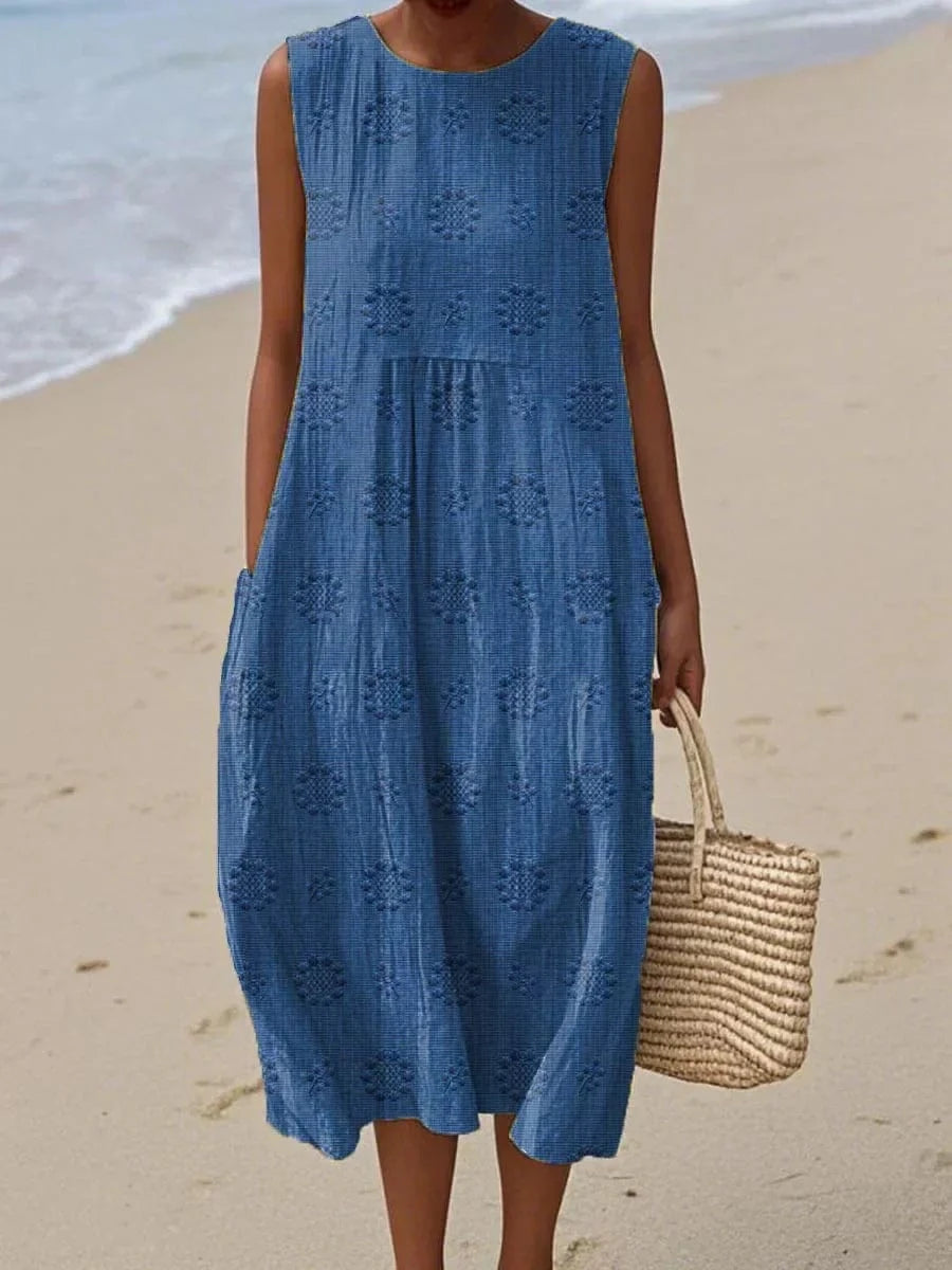 Women's Casual Timeless Elegant Flowy Airy Maxi Dress