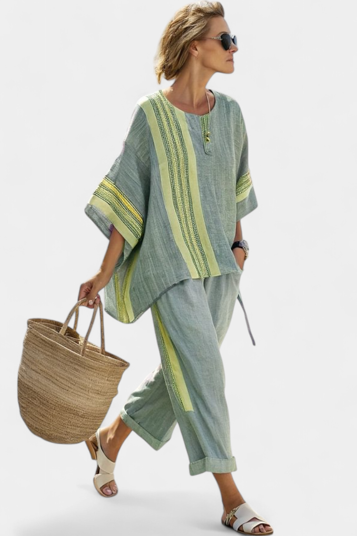 Oversized Top and Tapered Pants Set