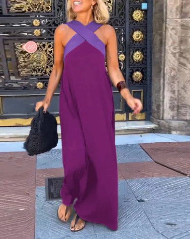 Vestido de verano con cuello cruzado