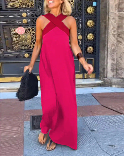 Vestido de verano con cuello cruzado