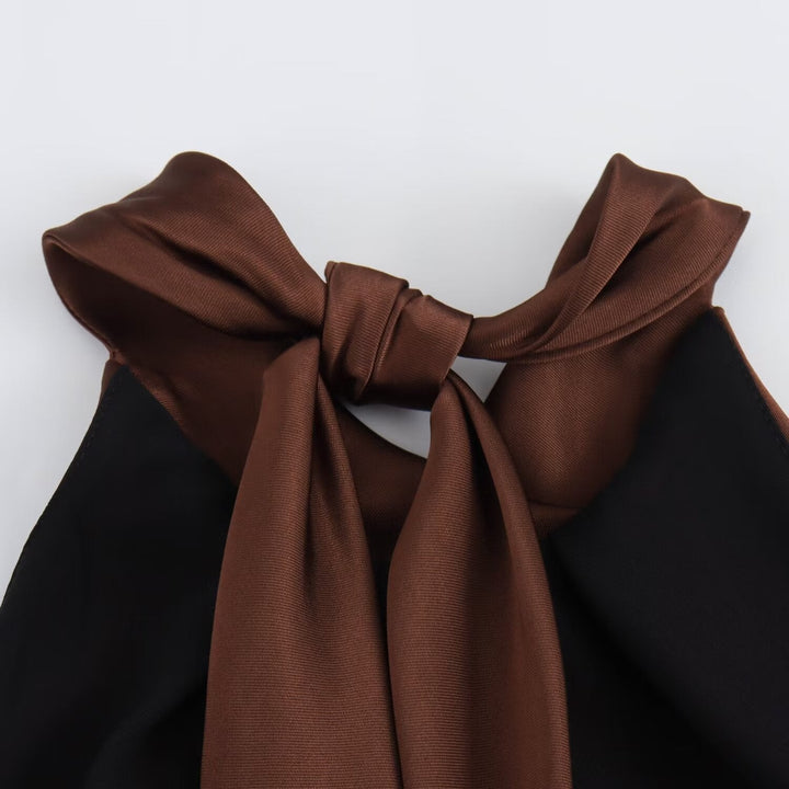 Vestido midi de terciopelo atemporal para mujer, listo para eventos al anochecer, para uso nocturno