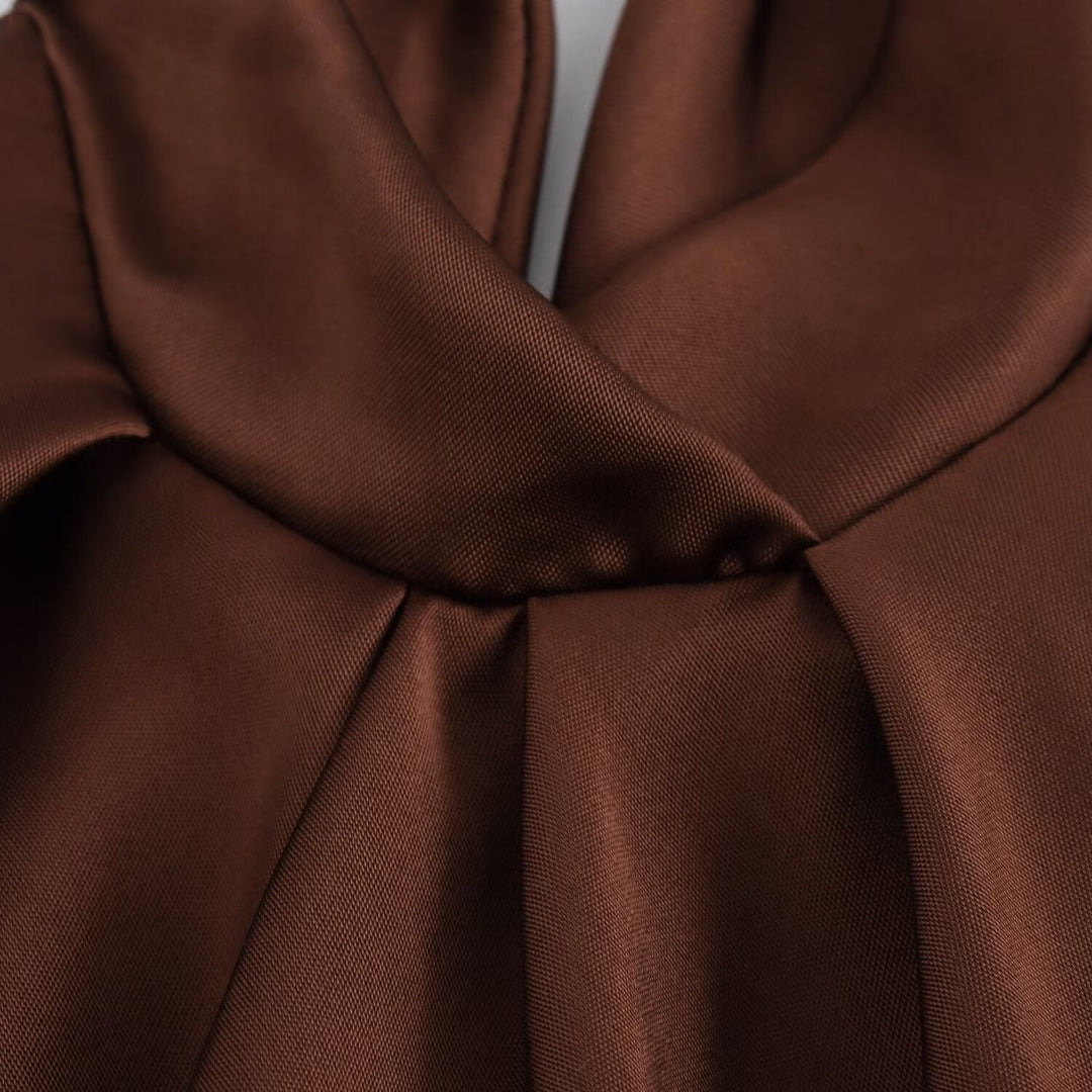 Vestido midi de terciopelo atemporal para mujer, listo para eventos al anochecer, para uso nocturno