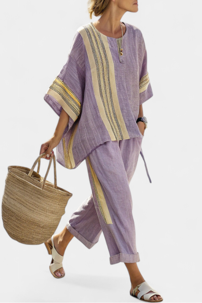 Oversized Top and Tapered Pants Set