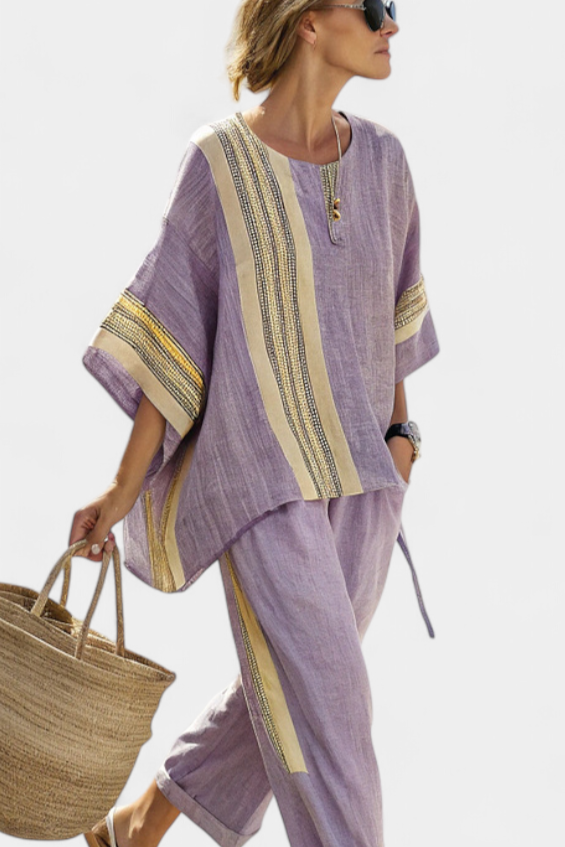 Oversized Top and Tapered Pants Set