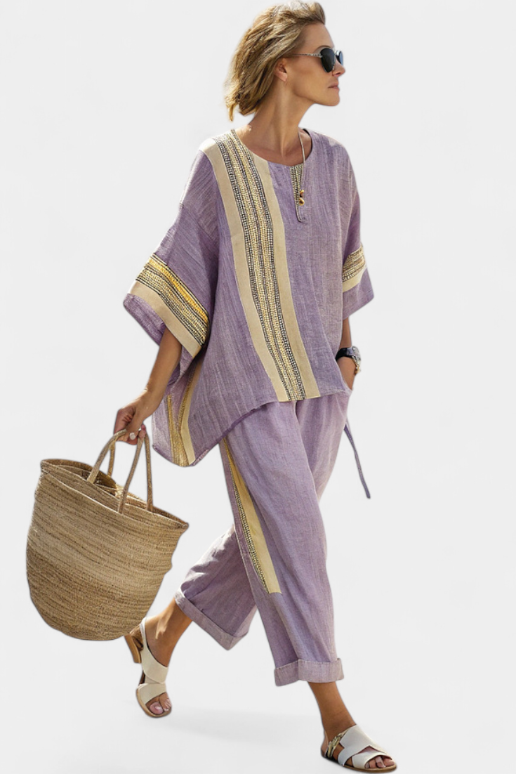 Oversized Top and Tapered Pants Set