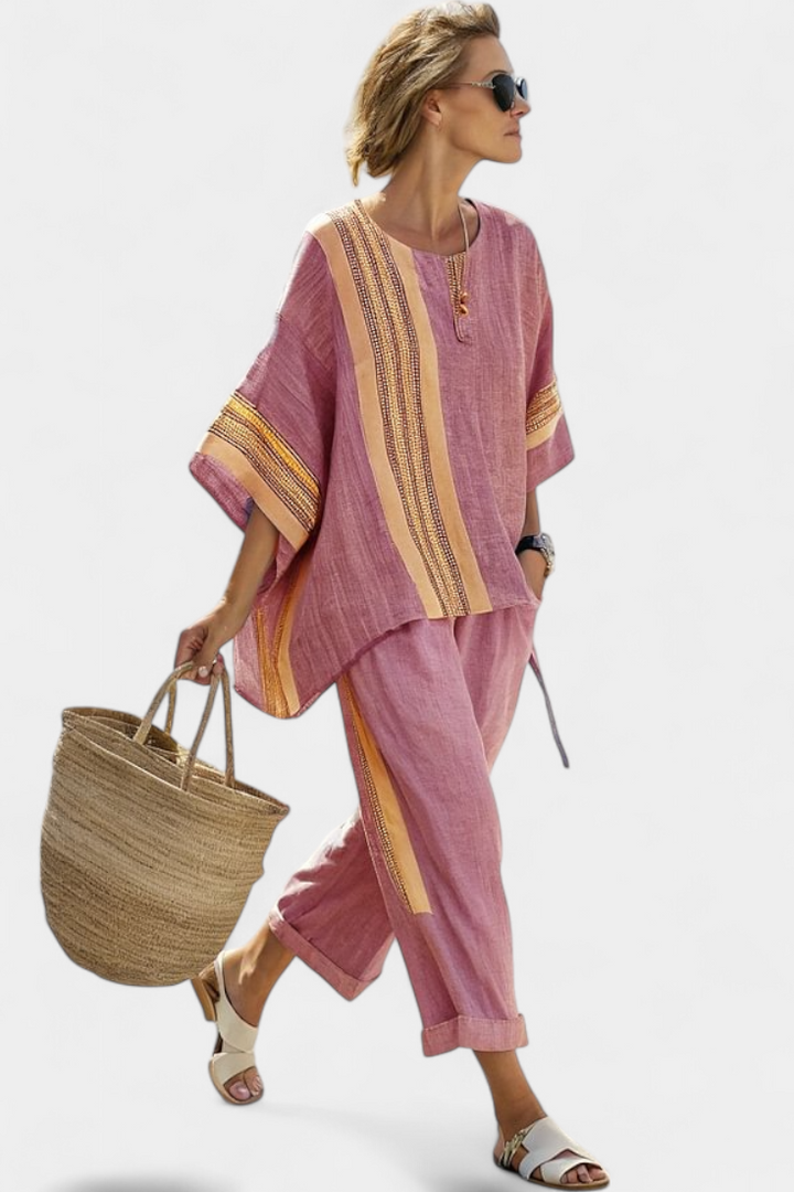 Oversized Top and Tapered Pants Set