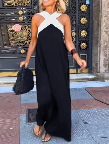 Vestido de verano con cuello cruzado