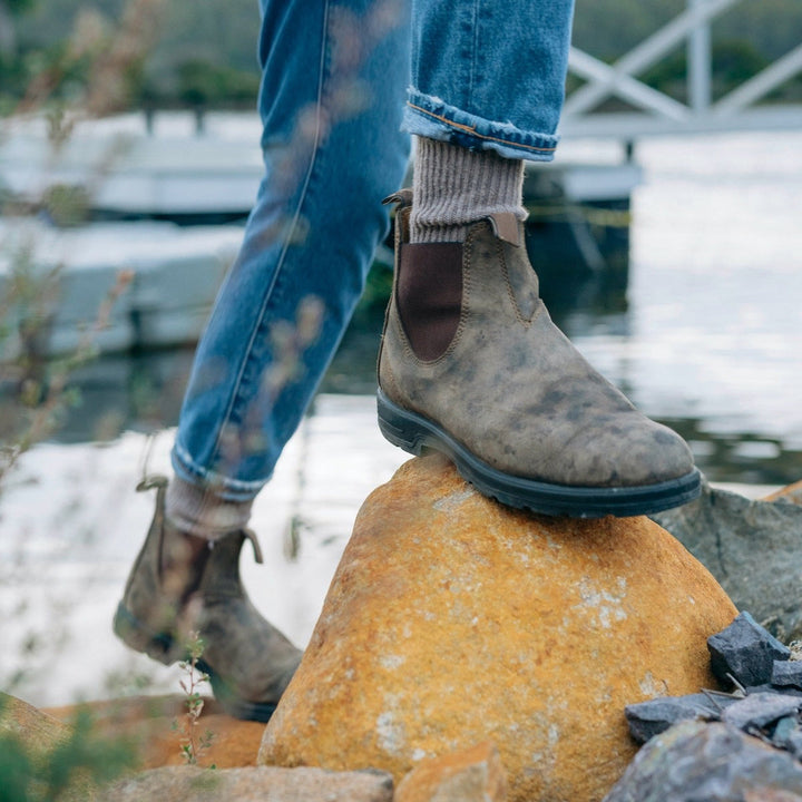 Casual Outdoor Leather Chelsea Boots with Pull Tab for Men