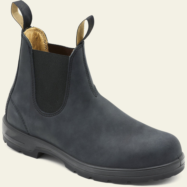 Casual Outdoor Leather Chelsea Boots with Pull Tab for Men