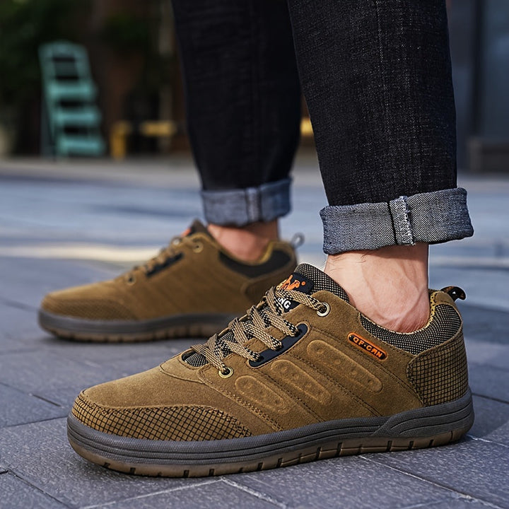 Botas de senderismo resistentes con cordones ajustables para exteriores para hombre