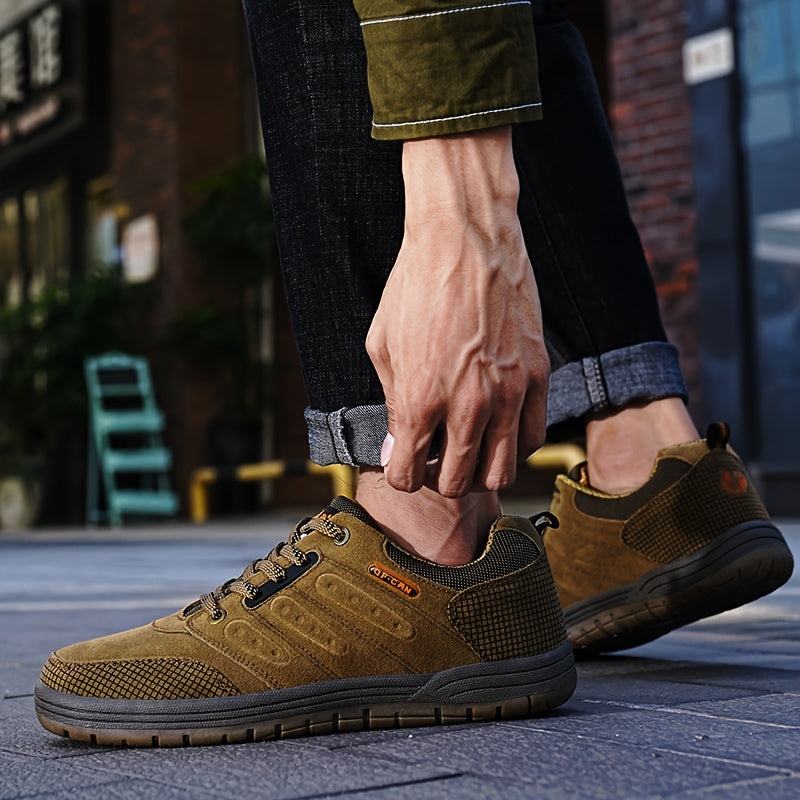 Botas de senderismo resistentes con cordones ajustables para exteriores para hombre
