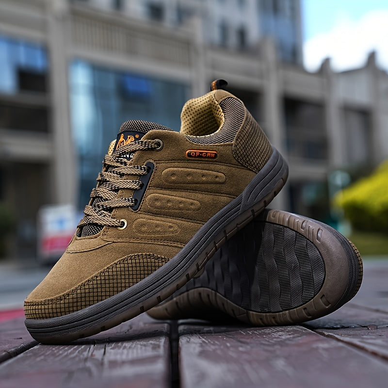 Botas de senderismo resistentes con cordones ajustables para exteriores para hombre