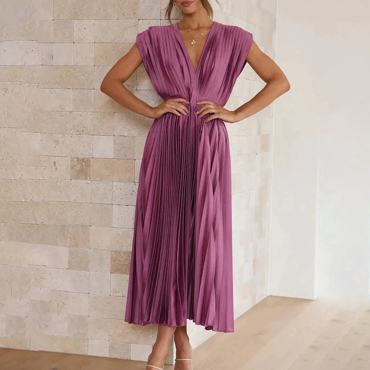 Vestido largo para invitada de boda Soft Flow con ajuste elegante