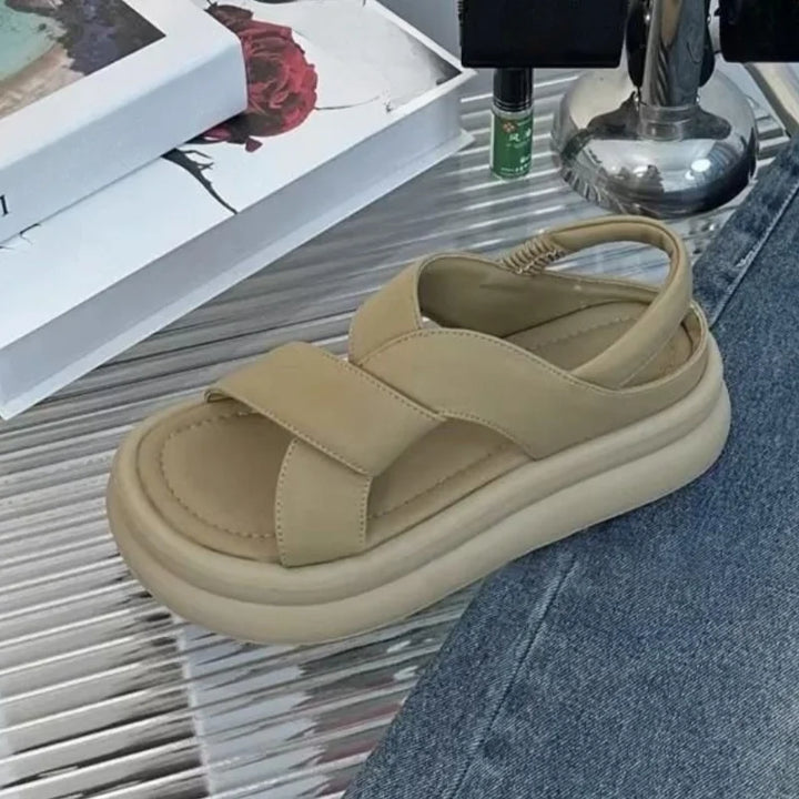 Sandalias ortopédicas con cuña de soporte para el arco