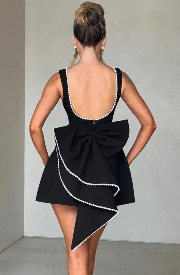 Elegant Flattering Evening Party Mini Dress for Women