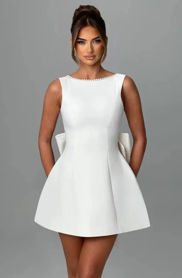 Elegant Flattering Evening Party Mini Dress for Women