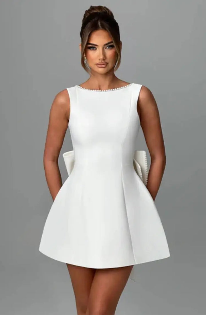 Elegant Flattering Evening Party Mini Dress for Women