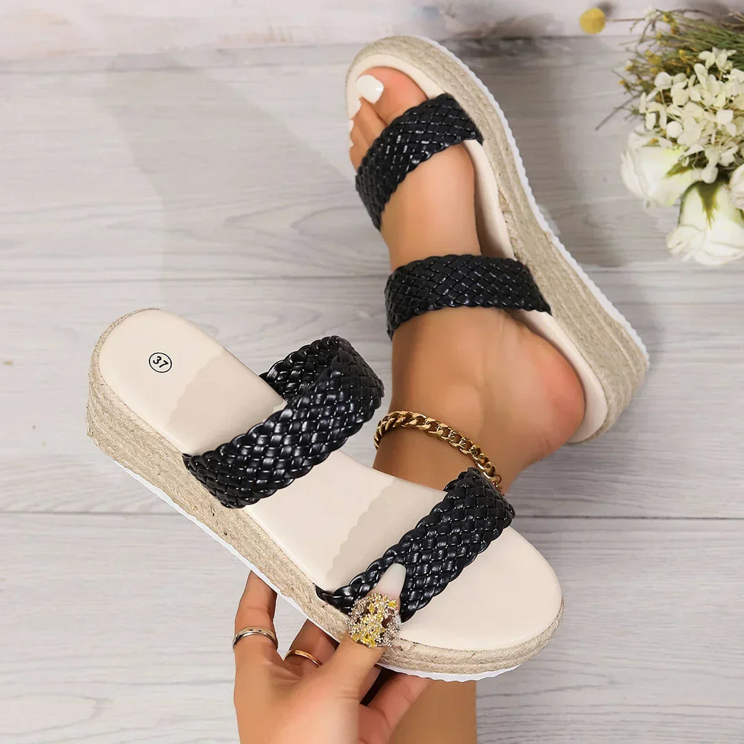 Cushioned Wedge Comfort Sandals