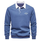 Maglione Polo lavorato a maglia con colletto a contrasto – Uomo