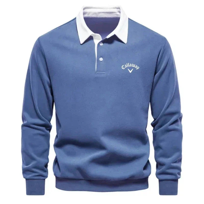Maglione Polo lavorato a maglia con colletto a contrasto – Uomo