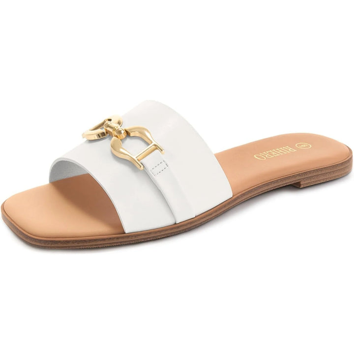 Sandalias cómodas con doble hebilla