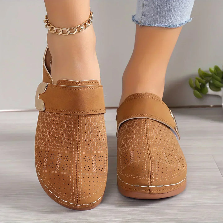Adjustable Elevated Wedge Sandals