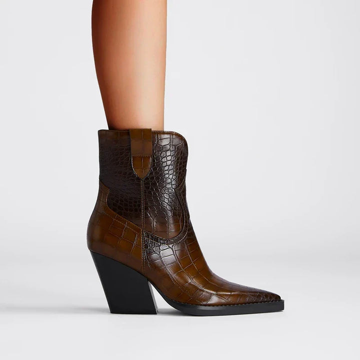 Botas de tobillo estilo occidental