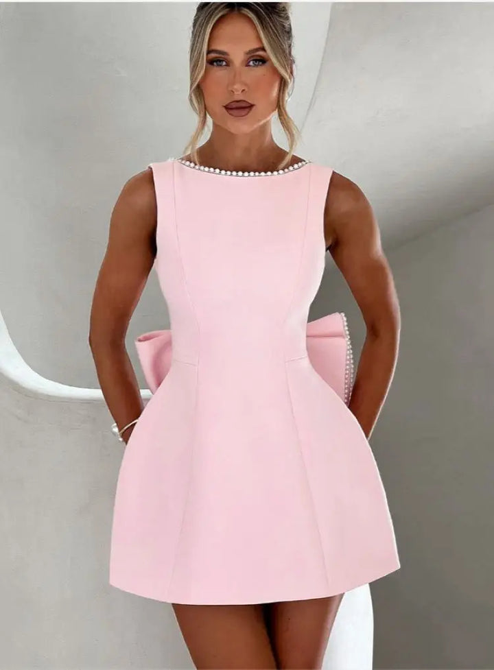 Elegant Flattering Evening Party Mini Dress for Women