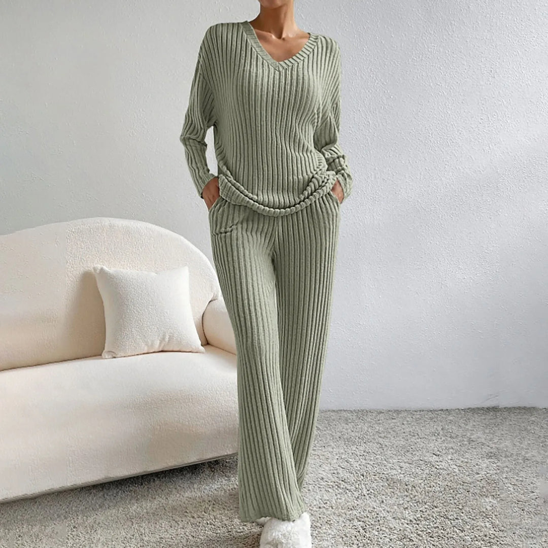 Cozy Ribbed Knit Lounge Set