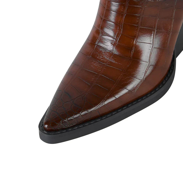 Botas de tobillo estilo occidental