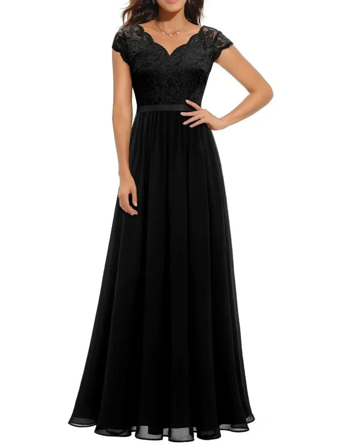 Vestido largo maxi elegante de encaje